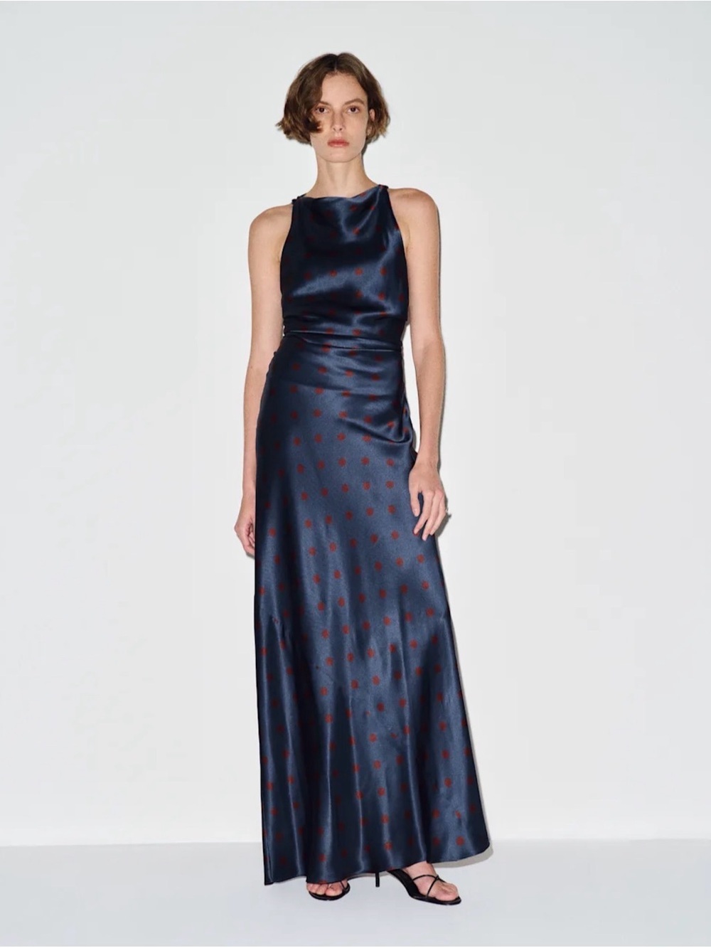 REFORMATION Anaiis Silk Dress in Venetian Dot 4